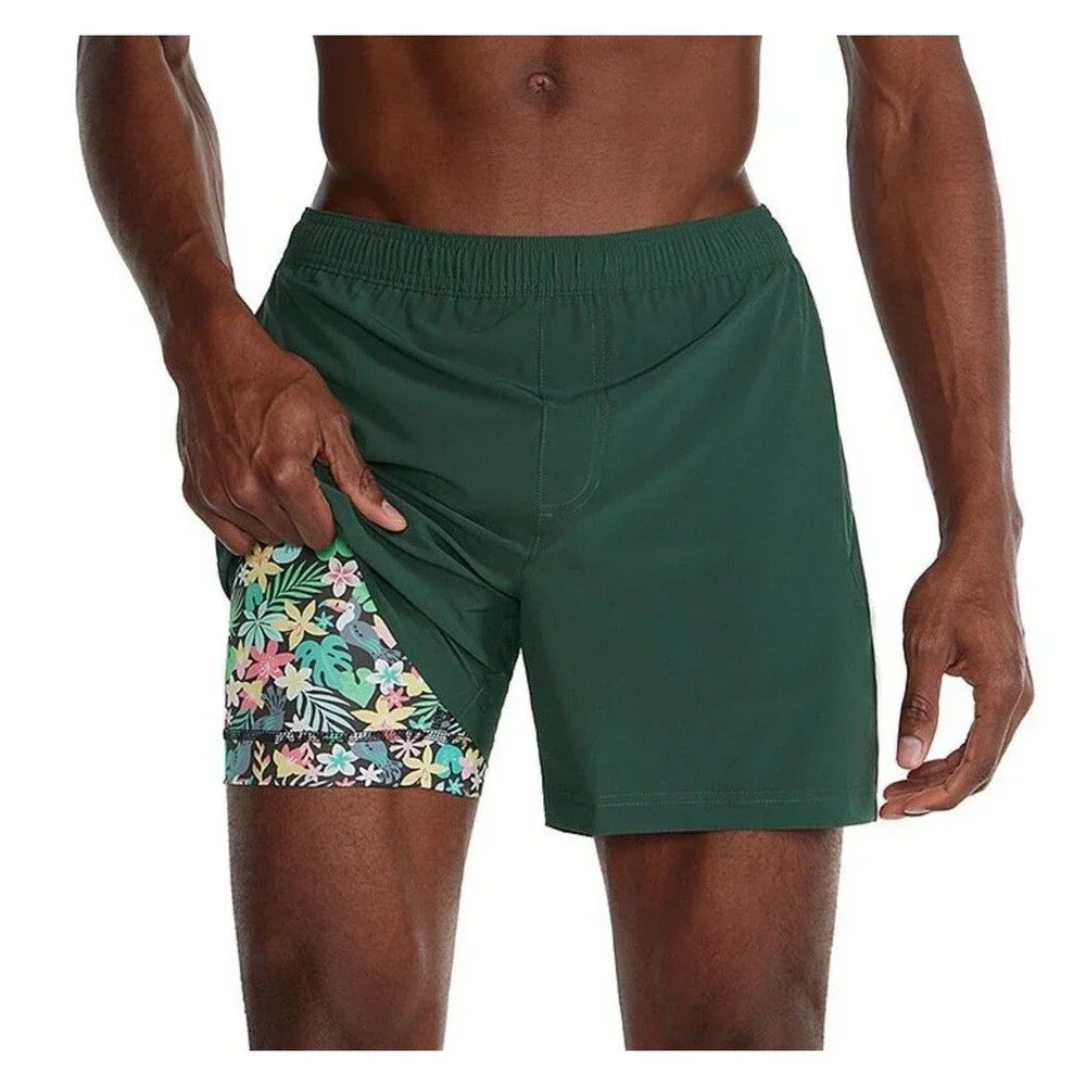Men’s Chubbies The Greeneries Swim Trunks Shorts Lounger XXL